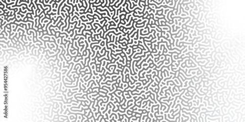 Abstract Reaction-diffusion Turing pattern natural texture in coral grey gradient colour scheme. Linear design with biological shapes. Organic lines in memphis. abstract turing organic wallpaper.	

