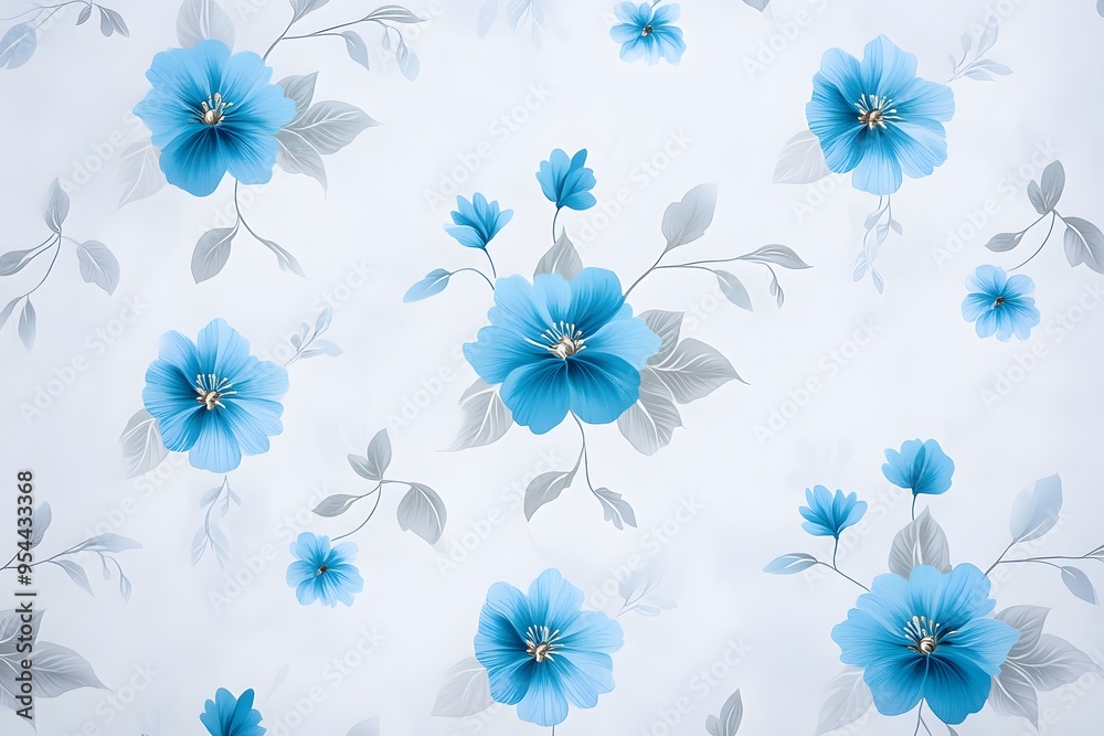 Modern damask pattern in charcoal and teal, blending traditional motifs with a clean, contemporary style Modern damask pattern in charcoal and teal, blending traditional motifs with a clean, contemporary style