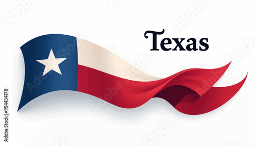 Texas State Flag Waving