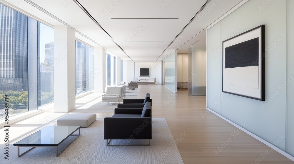 Modern Office Lobby. Modern Office Lobby.
