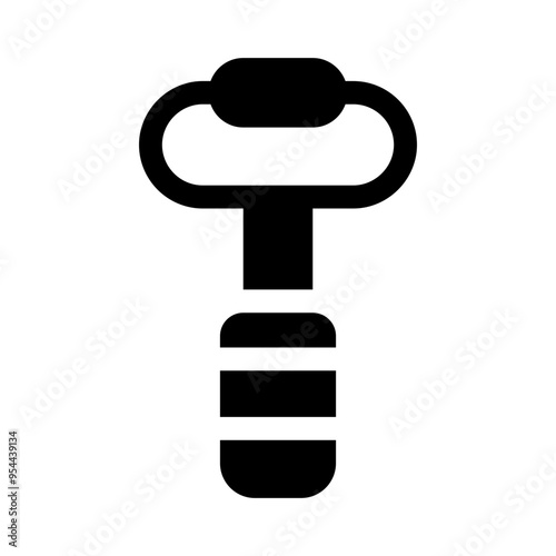 facial roller glyph icon