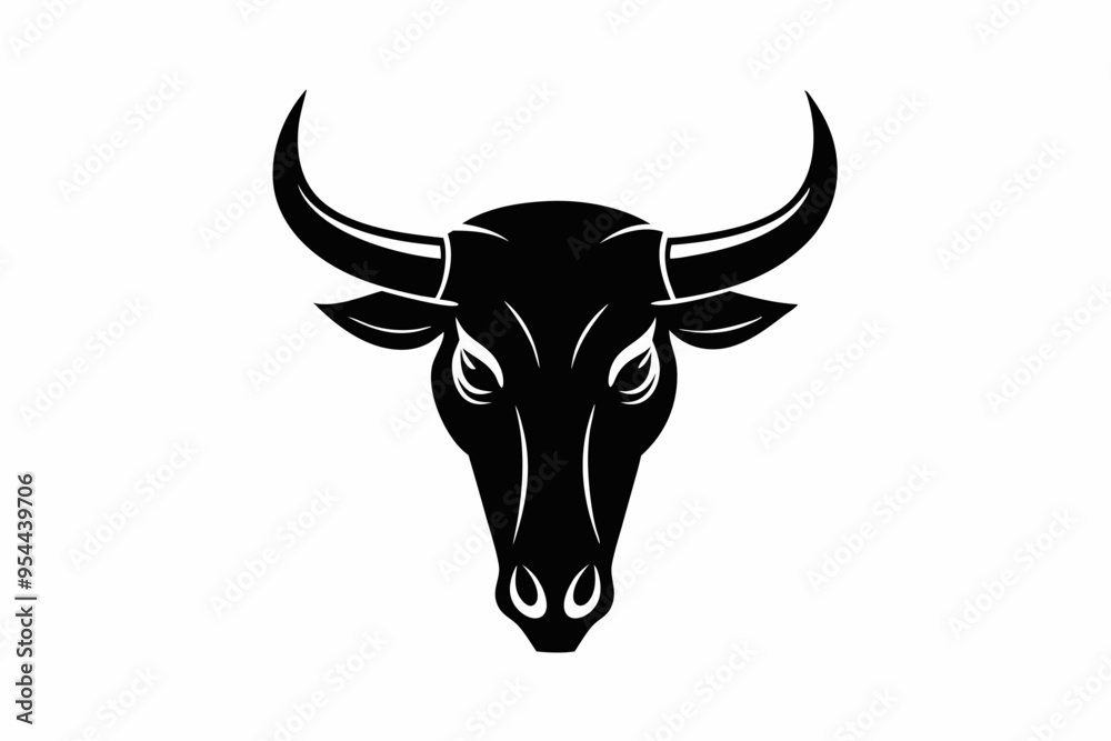 bull skull silhouette, bull head icon, Vector illustration
bull skull silhouette, bull head icon, Vector illustration