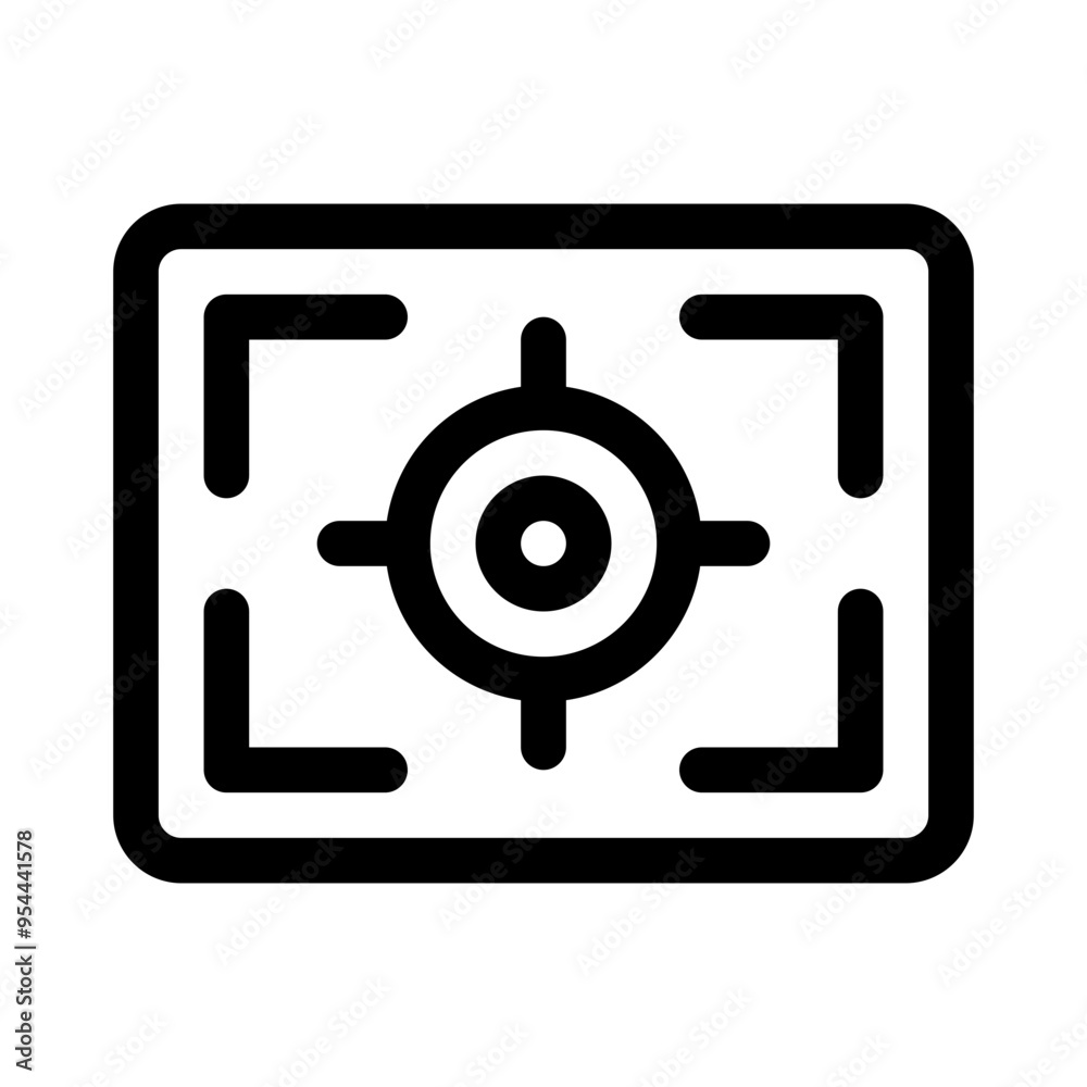 viewfinder line icon viewfinder line icon