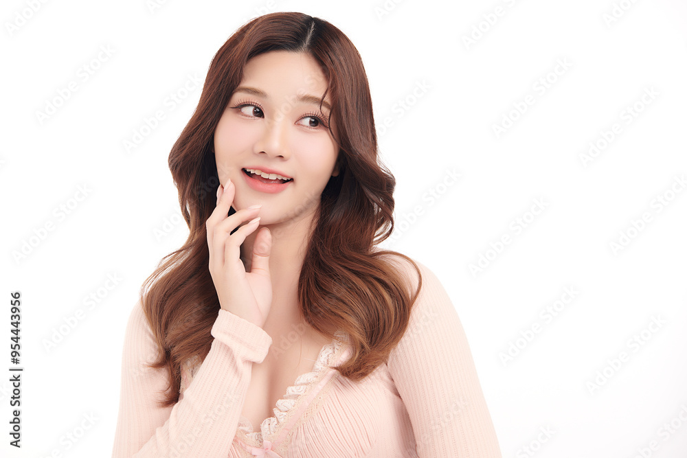Beautiful young asian woman with clean fresh skin on white background, Face care, Facial treatment, Cosmetology, beauty and spa, Asian women portrait. Beautiful young asian woman with clean fresh skin on white background, Face care, Facial treatment, Cosmetology, beauty and spa, Asian women portrait.