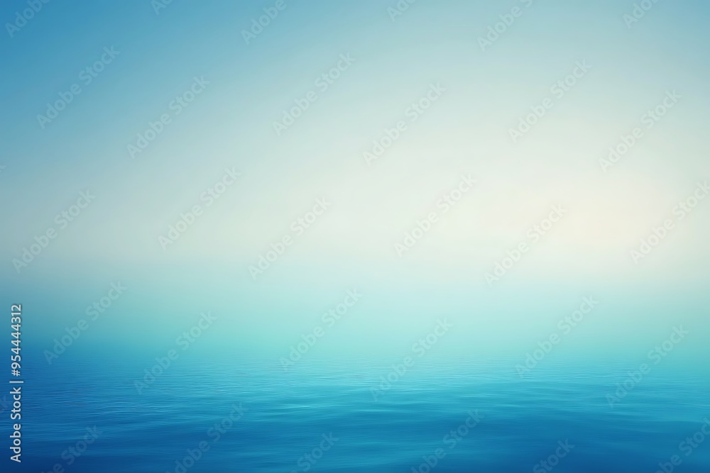 Calm Ocean Surface with Blue Sky