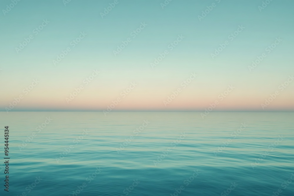 Calm Ocean Waves at Sunset Calm Ocean Waves at Sunset