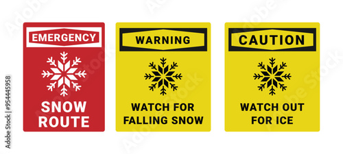 falling ice and snow sign