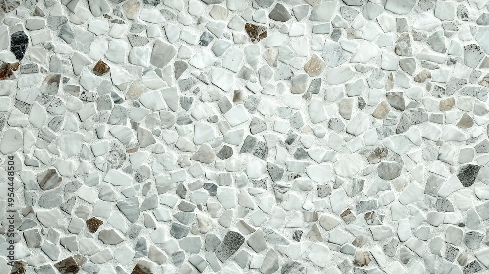 A close-up of a rocky wall, with a black-and-white cat perched atop a stone A close-up of a rocky wall, with a black-and-white cat perched atop a stone