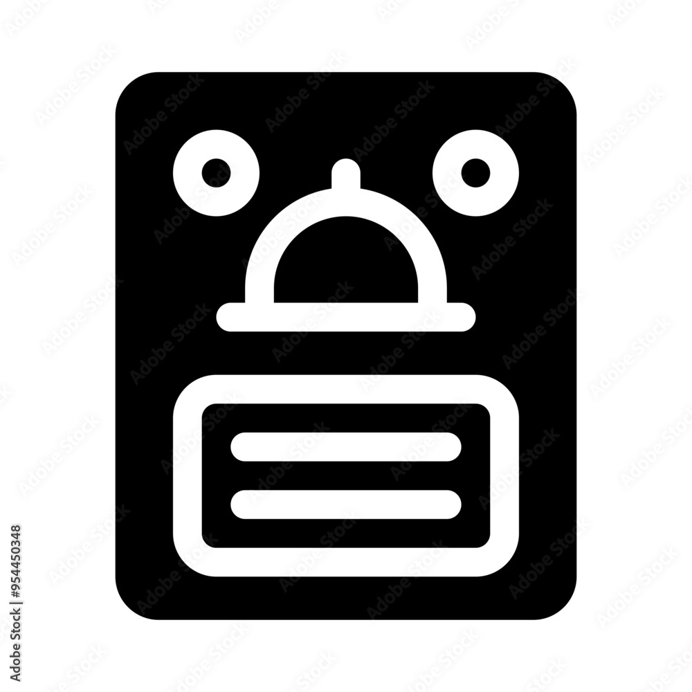 Obraz premium menu glyph icon