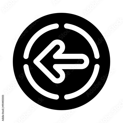 back glyph icon