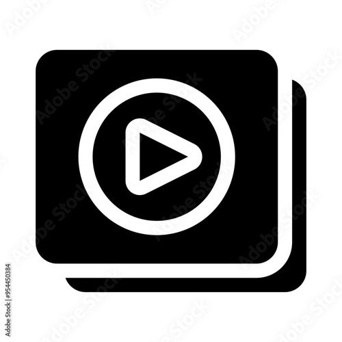 video glyph icon