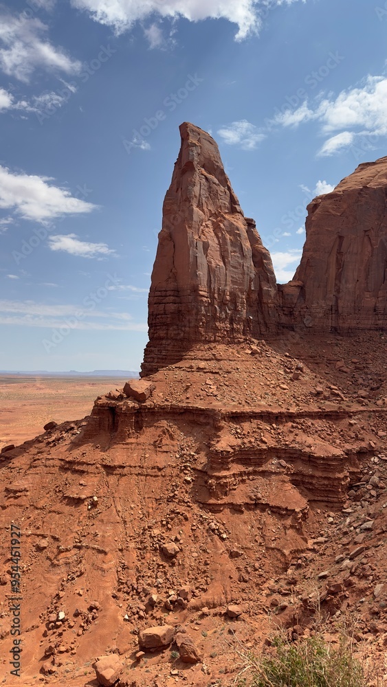Fototapeta premium Monument Valley Wonders: A Journey Through Red Rock Buttes 