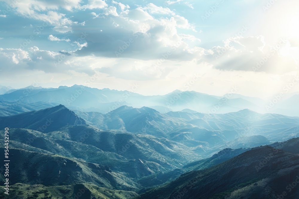Breathtaking landscape of a mountain range for an adventure travel background Breathtaking landscape of a mountain range for an adventure travel background