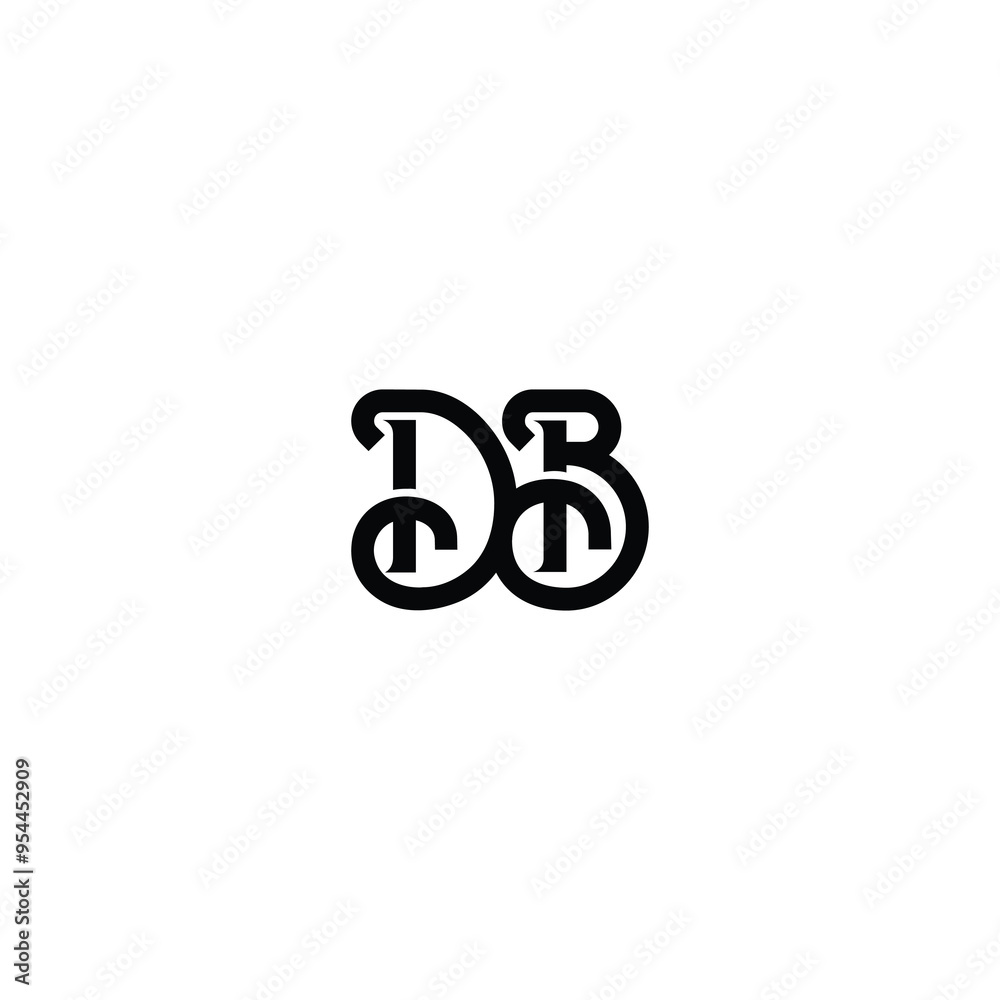 DB monogram logo design letter text name symbol monochrome logotype alphabet character simple logo DB monogram logo design letter text name symbol monochrome logotype alphabet character simple logo