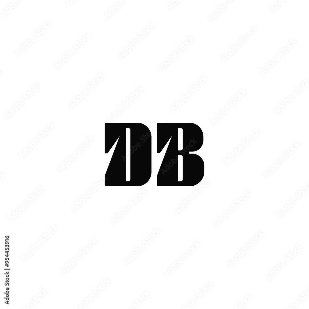 DB monogram logo design letter text name symbol monochrome logotype alphabet character simple logo DB monogram logo design letter text name symbol monochrome logotype alphabet character simple logo
