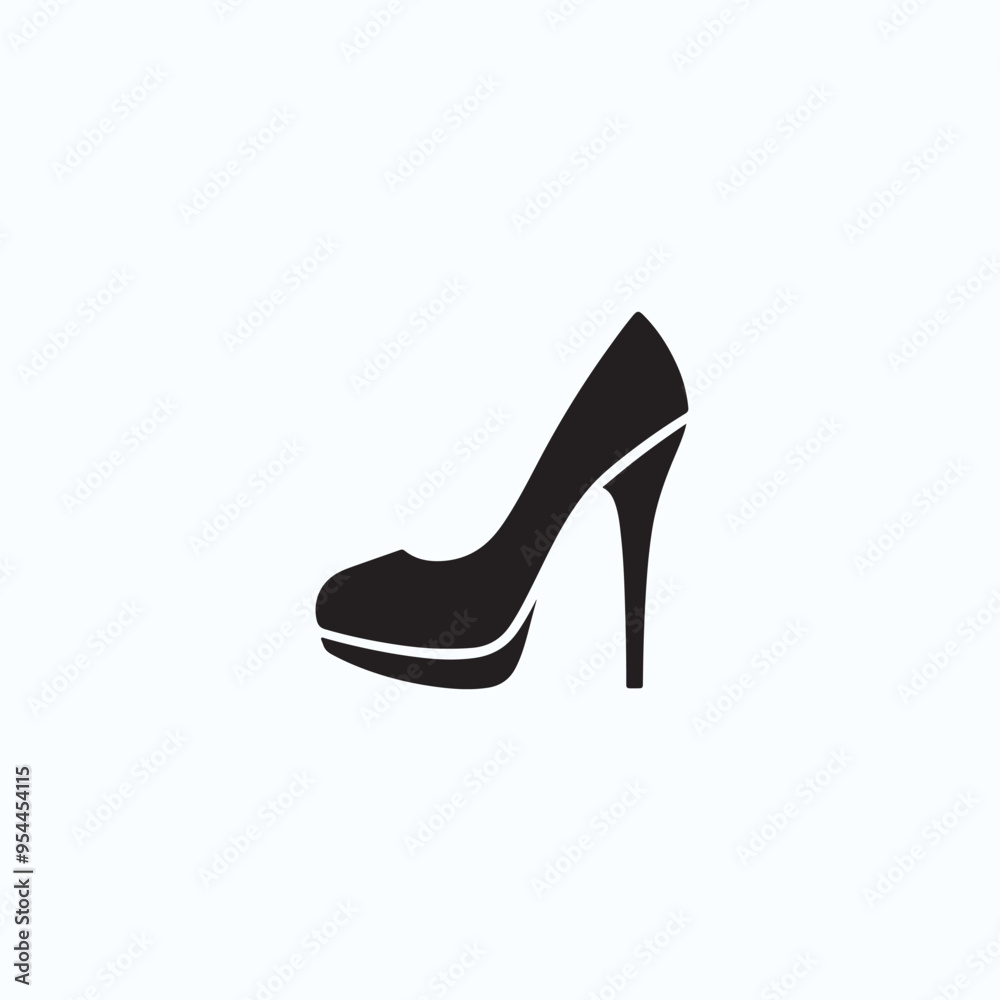 Woman footwear icon design Woman footwear icon design