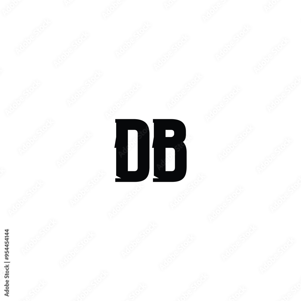 DB monogram logo design letter text name symbol monochrome logotype alphabet character simple logo DB monogram logo design letter text name symbol monochrome logotype alphabet character simple logo