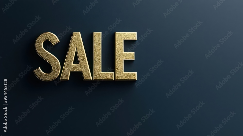 Shiny golden text 'SALE' against a dark background, perfect for promotions, advertising, and marketing imagery. Shiny golden text 'SALE' against a dark background, perfect for promotions, advertising, and marketing imagery.