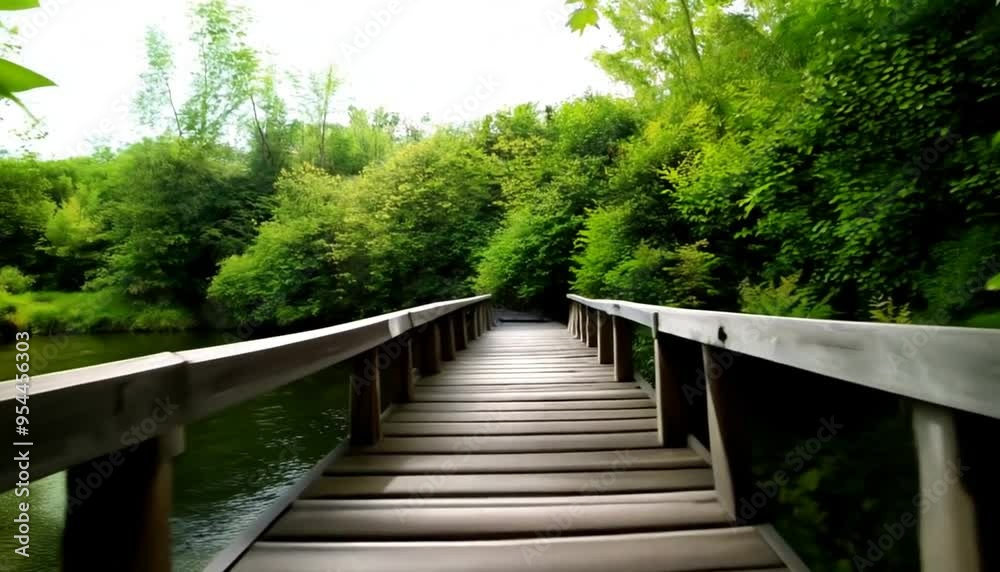 Beautiful view of greenery and a bridge in the forest - perfect for background
Beautiful view of greenery and a bridge in the forest - perfect for background