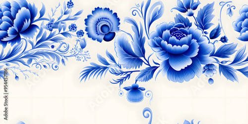 Blue Watercolor Rose on a White Background. Watercolor Blush Pink Rose Clipart with Floral Border and Painted Petals, Perfect for Dusty Rose Wedding Designs. Generative AI