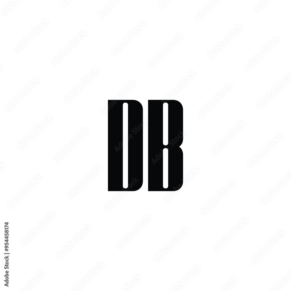 DB monogram logo design letter text name symbol monochrome logotype alphabet character simple logo DB monogram logo design letter text name symbol monochrome logotype alphabet character simple logo