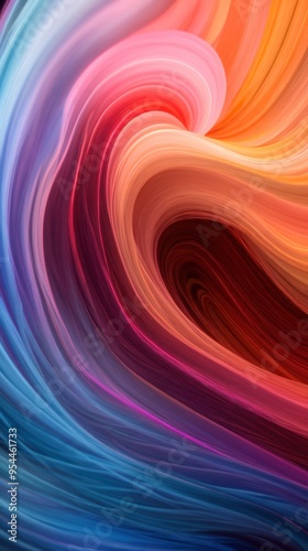 Dynamic swirls of vibrant color in a textured digital realm 