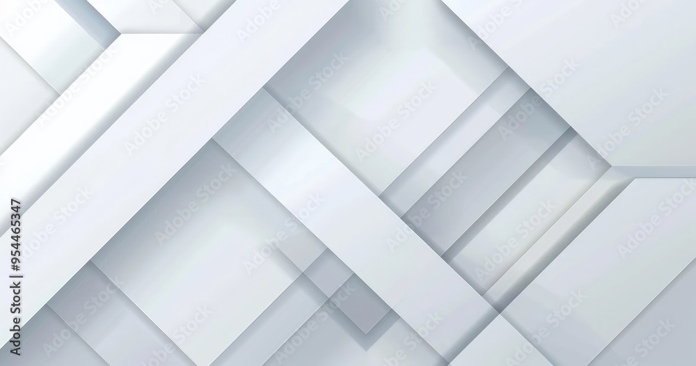 A modern abstract design featuring layered geometric shapes in shades of white and gray. A modern abstract design featuring layered geometric shapes in shades of white and gray.