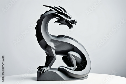 Stone Dragon sculpture. Dig...