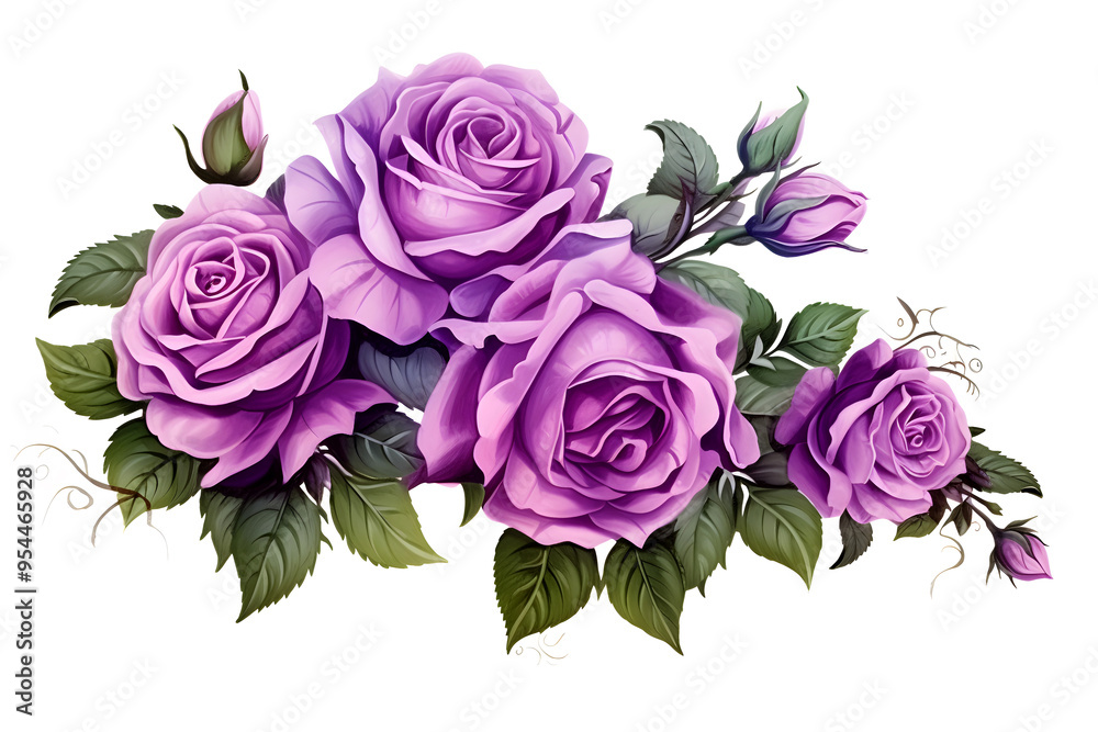 Purple PInk Watercolor Rose on a White Background. Watercolor Blush Pink Rose Clipart with Floral Border and painted Petals, Perfect for Dusty Rose Wedding Designs Purple PInk Watercolor Rose on a White Background. Watercolor Blush Pink Rose Clipart with Floral Border and painted Petals, Perfect for Dusty Rose Wedding Designs