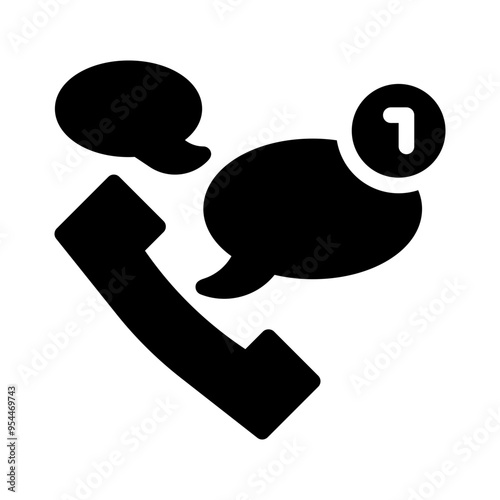 messaging glyph icon