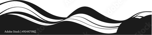 Smooth wavy lines border