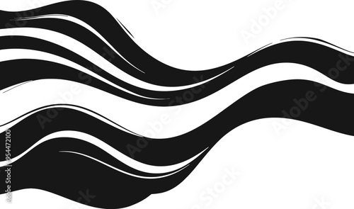 Smooth wavy lines border