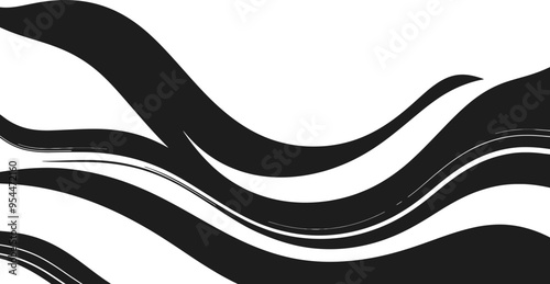 Smooth wavy lines border
