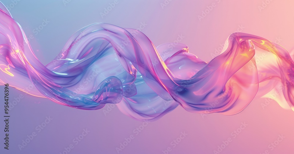 A flowing abstract design with soft, colorful waves creating a dreamy atmosphere. A flowing abstract design with soft, colorful waves creating a dreamy atmosphere.