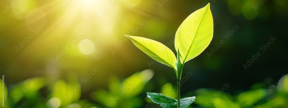 A tight shot of a verdant leafy plant Sunlight filters through its opposite side A tight shot of a verdant leafy plant Sunlight filters through its opposite side