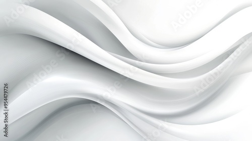 Wallpaper Mural Abstract white and gray gradient color curve background Torontodigital.ca