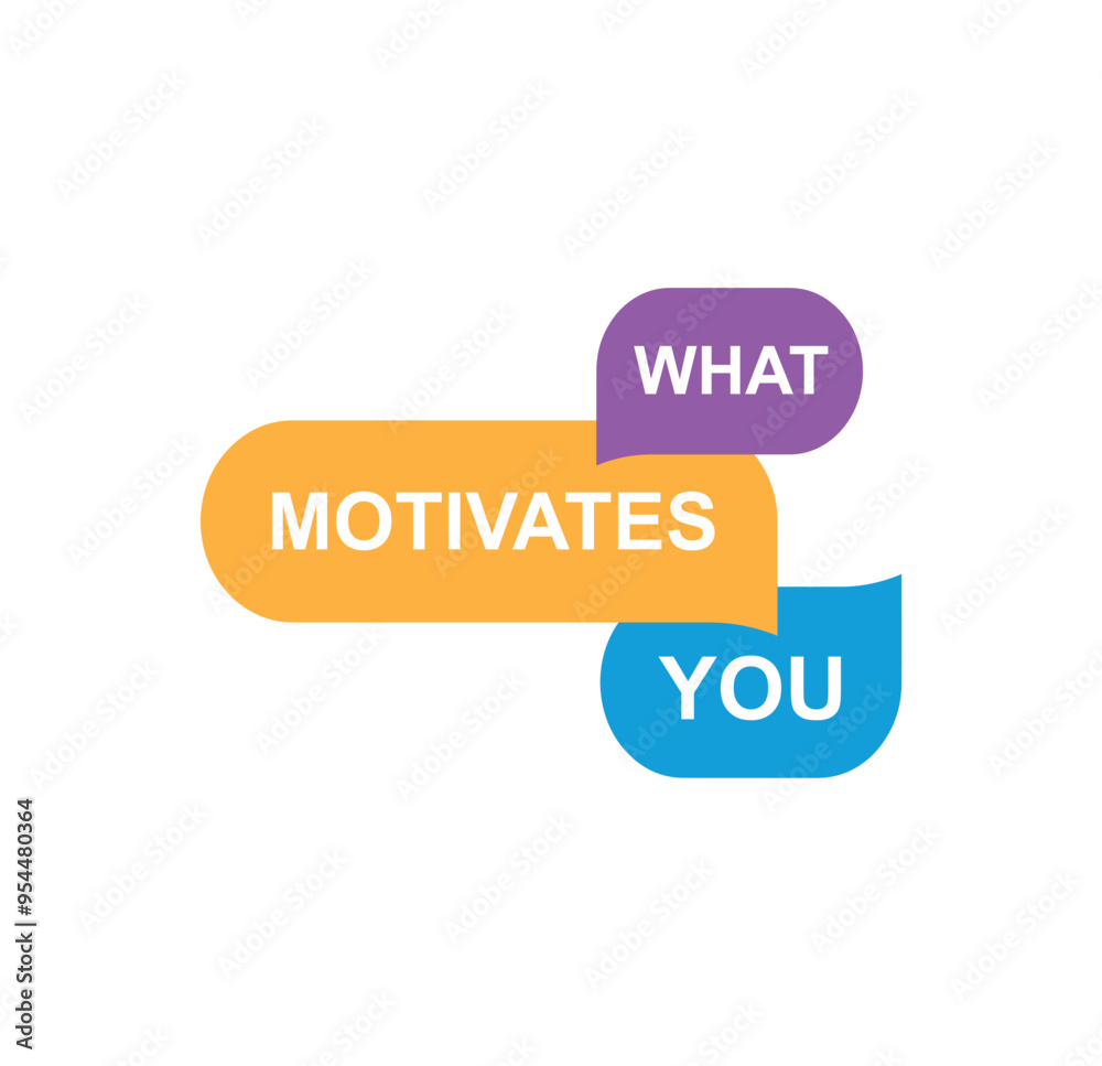 What motivates you text on white background What motivates you text on white background