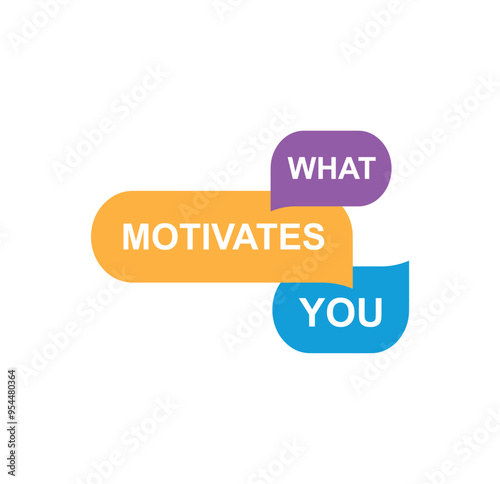 What motivates you text on white background