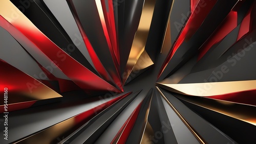 Wallpaper Mural in a thrilling macro shot a hyper realistic 3d triangle boasting a futuristic design takes the abstract geometric background  Torontodigital.ca