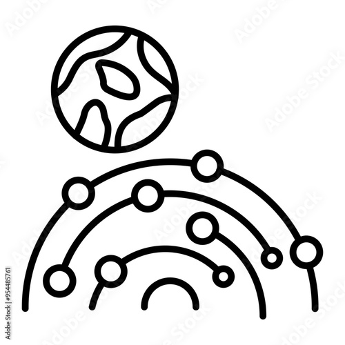 Space Exploration .line icon