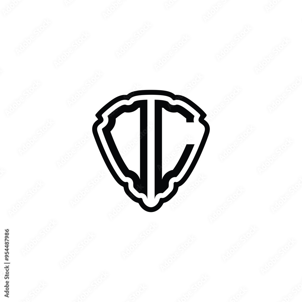 DC monogram logo design letter text name symbol monochrome logotype alphabet character simple logo