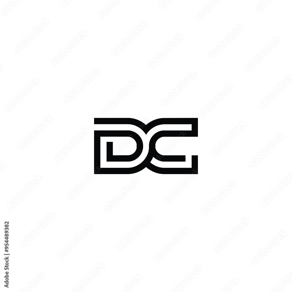 DC monogram logo design letter text name symbol monochrome logotype alphabet character simple logo DC monogram logo design letter text name symbol monochrome logotype alphabet character simple logo