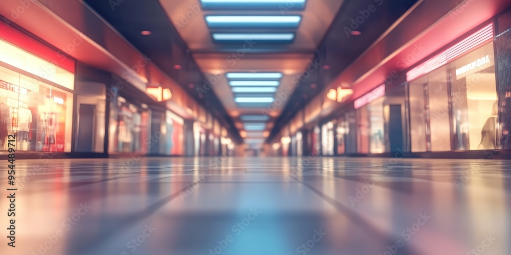 3D rendering of an abstract blur and defocused interior of a shopping mall for background use 3D rendering of an abstract blur and defocused interior of a shopping mall for background use
