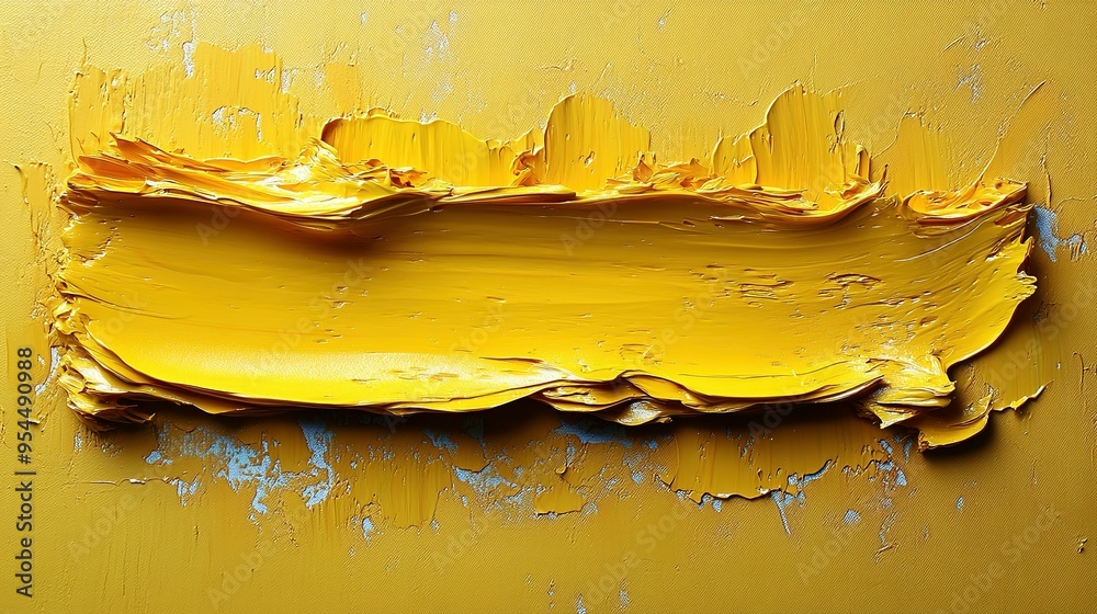 Abstract Textured Yellow Oil Paint Swirl Abstract Textured Yellow Oil Paint Swirl