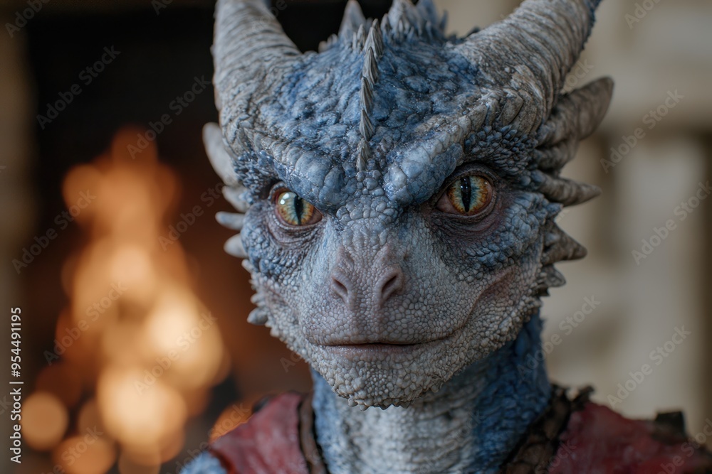 close-up of a fierce-looking dragon close-up of a fierce-looking dragon