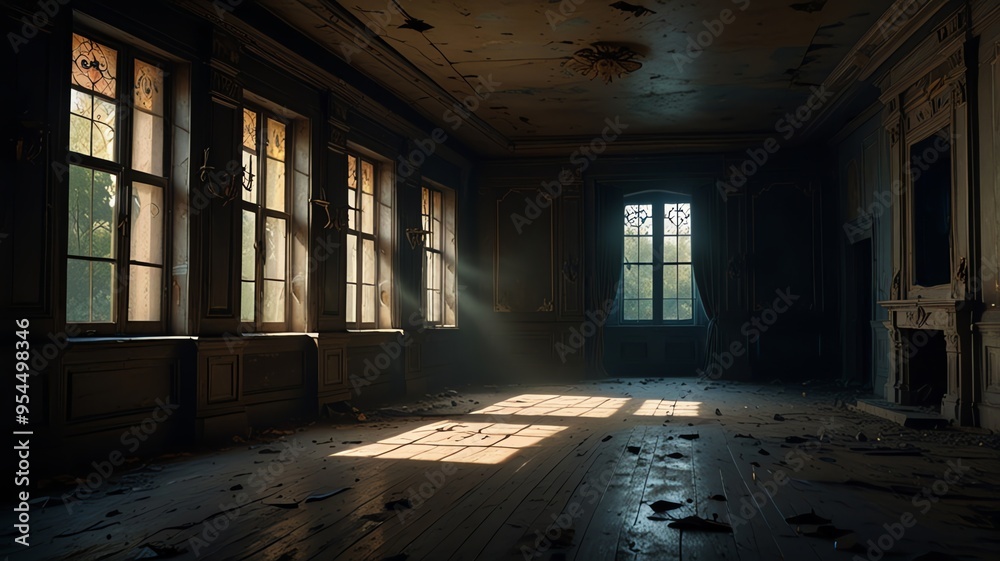 old abandoned building Lightning The dance of shadows and the whispered old abandoned building Lightning The dance of shadows and the whispered
