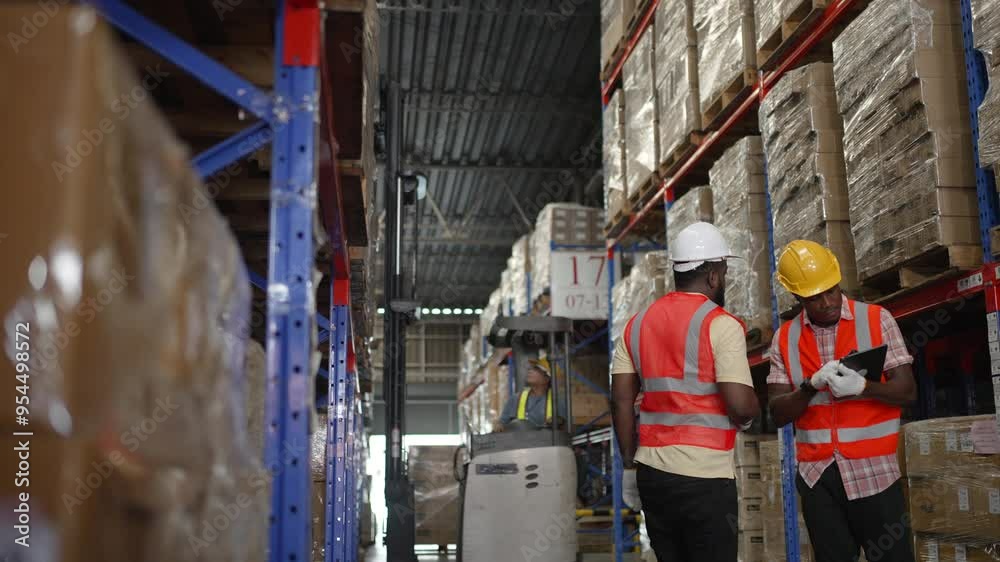 Logistics employees are working warehouse. Labor and logistics. Logistics employees are working warehouse. Labor and logistics.