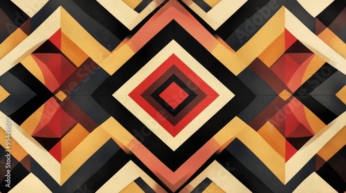 Geometric pattern backdrop with an abstract textile design
