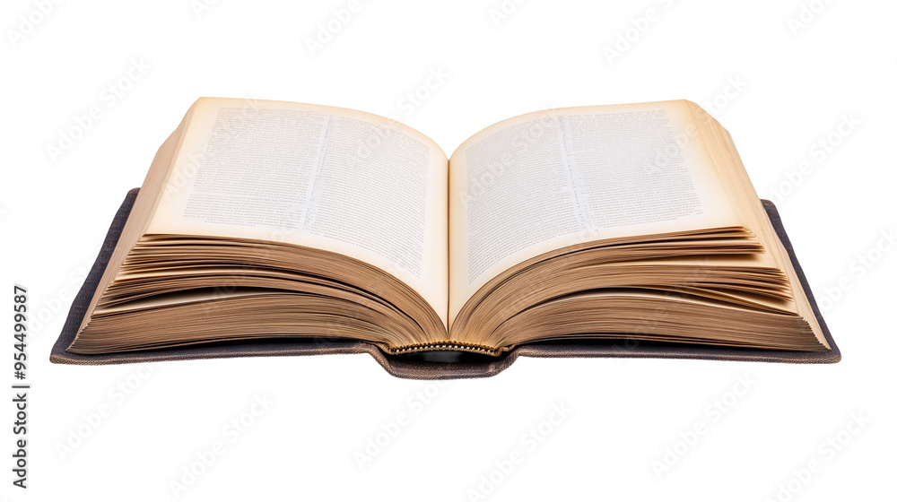 Open old book.
