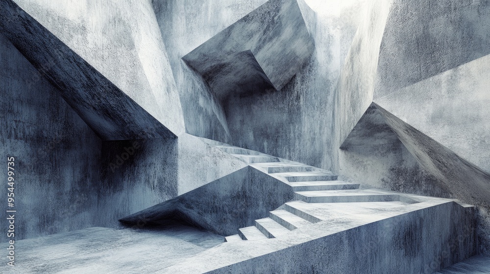Geometric architectural backdrop Geometric architectural backdrop